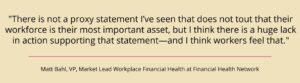 Matt Bahl's quote about financial health