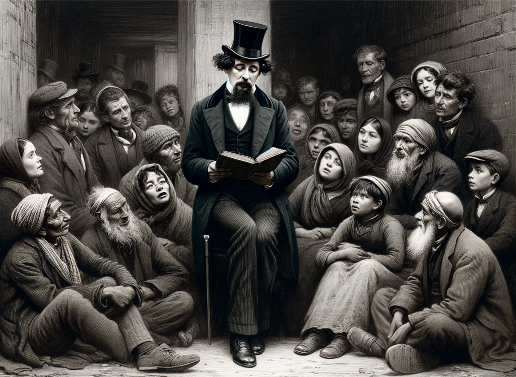 Charles Dickens reading