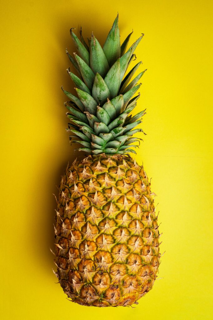 A pineapple is being used in a blog post about using the principles of hospitality in conversations.