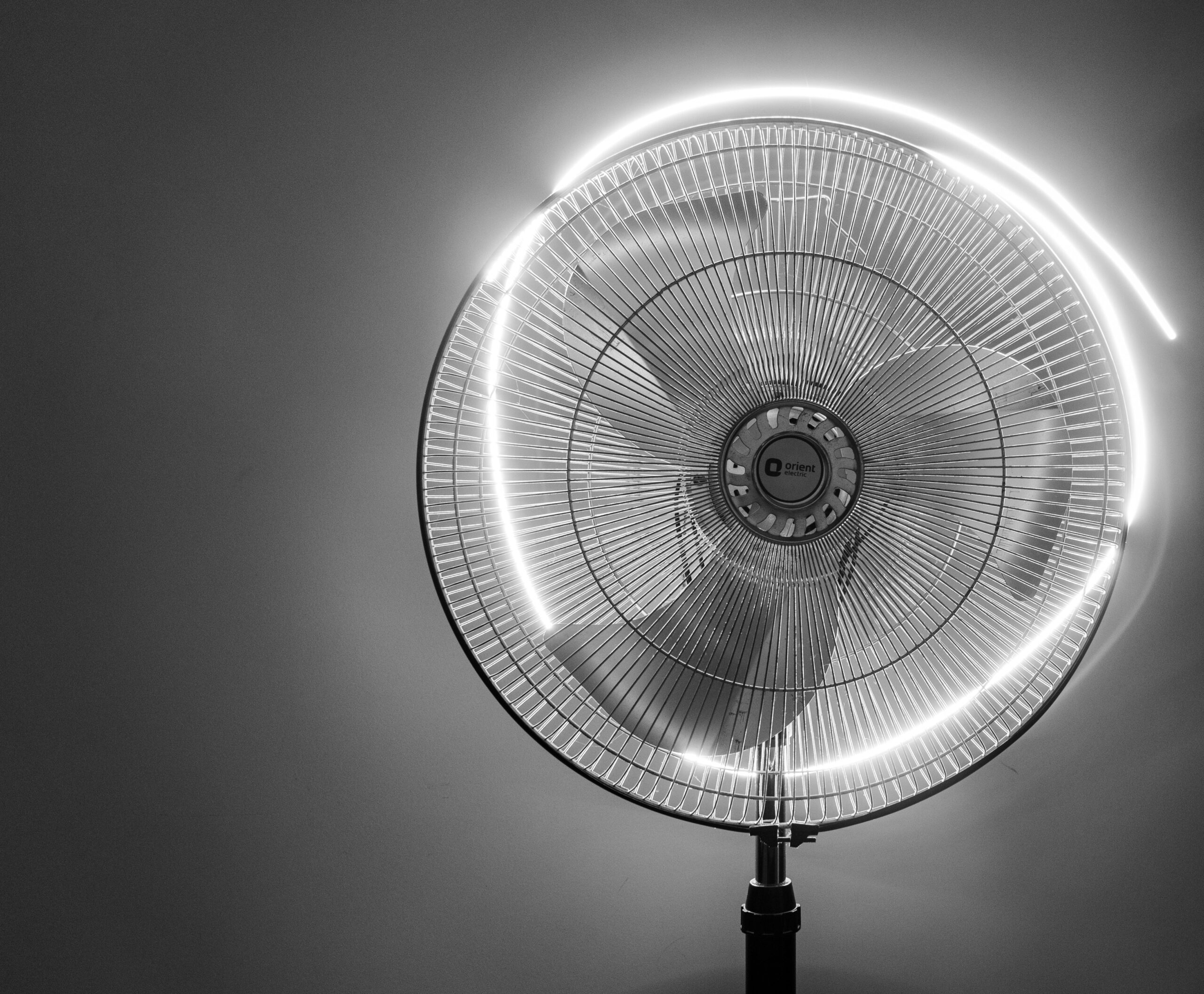 Black and White Photo of an old Fan that describes coping in challenging situations.