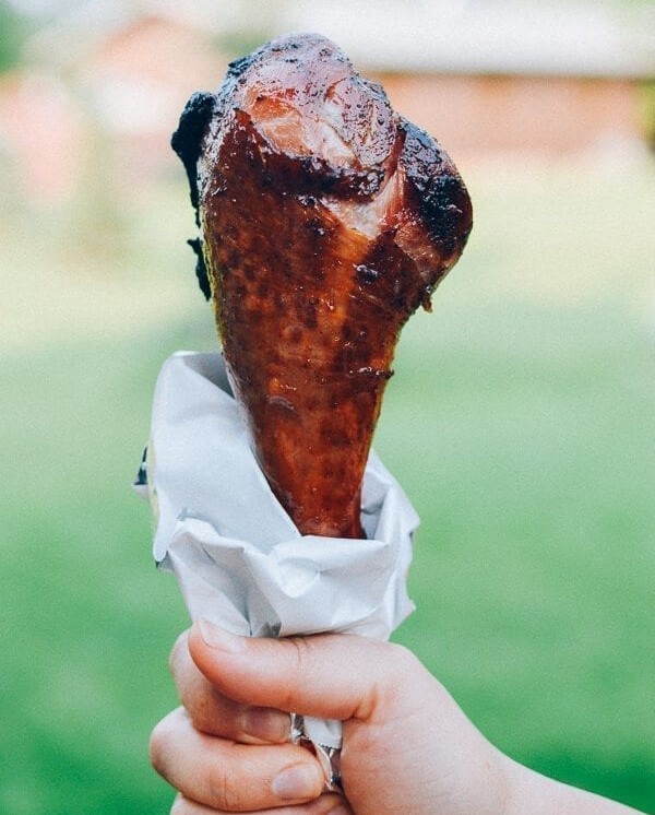 turkey leg inspires a holiday networking converation