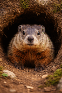 Punxsutawney Phil's standin