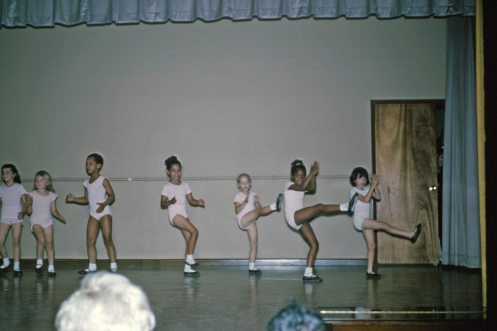 My very focused self in ballet class.